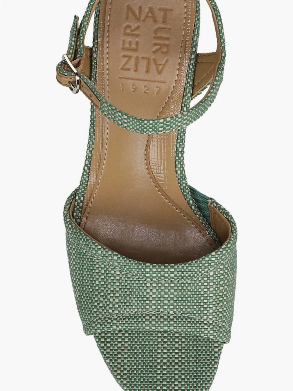NWT Naturalizer Petra Ankle Strap Platform Sandals in Green Size 8